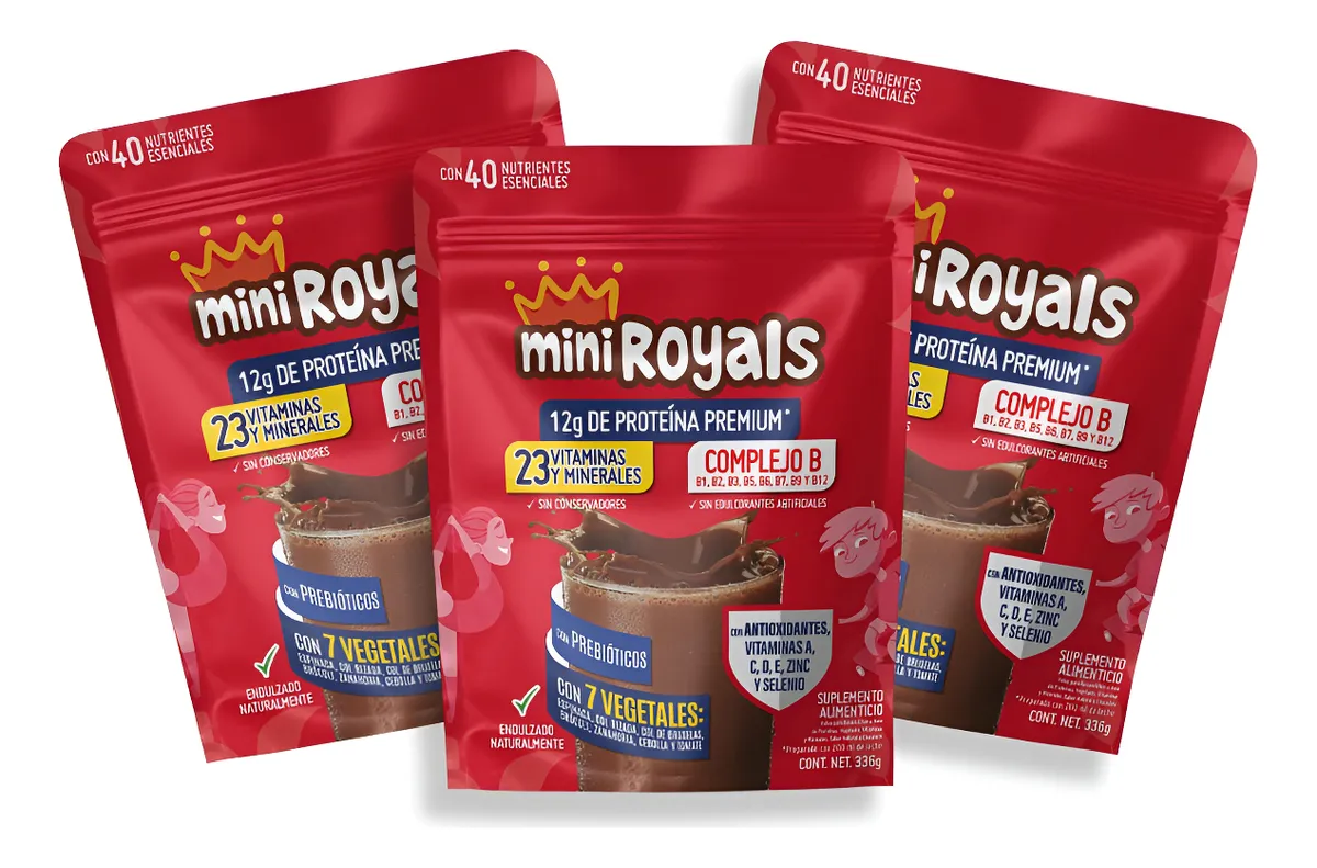 3 Pack de Miniroyals Malteada Nutritiva.